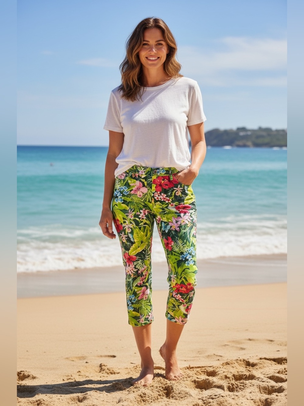 Tommy Bahama Tropical Floral cropped Jeans